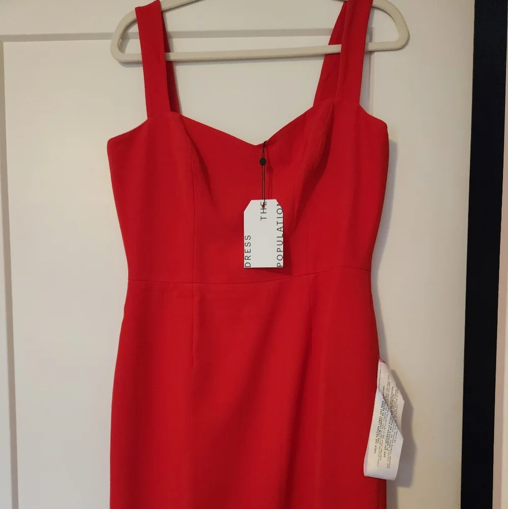 Dress The Population Nicole Red Dress - Picture 4 of 9